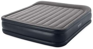 lot 1368 image: Intex Dura-Beam 16.5 Inch Deluxe Elevated Inflatable Pillow Rest Air Mattress Bed with Built-in Internal Pump, King