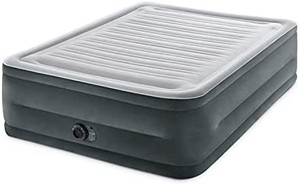 lot 1372 image: Intex Dura-Beam Deluxe elevated premium Comfort Airbed Series with Internal Pump
