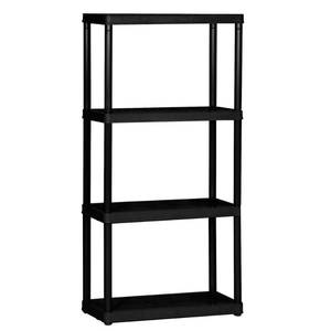lot 1387 image: Gracious Living 4-Tier Shelf Light Duty Indoor Garage Storage Shelving Unit