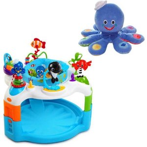 lot 1389 image: Baby Einstein Rhythm of the Reef Activity Saucer with BONUS Octoplush Toy