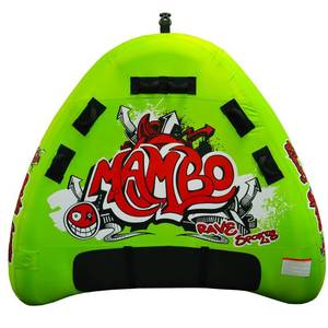 lot 1392 image: Rave Sports Mambo Swept Wing Deck 3-Rider Tube Towable