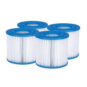 lot 1411 image: Summer Waves - Replacement Type D Pool and Spa Filter Cartridge, 4 Pack
