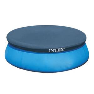 lot 1416 image: Intex 8 Foot Easy Set Above Ground Swimming Pool Debris Vinyl Round Cover Tarp