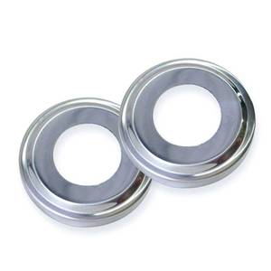 lot 1429 image: Swimline Stainless Steel Escutcheons for Pool Handrail - Pair