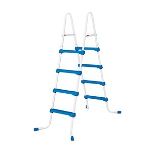 lot 1442 image: Summer Waves 52 Inch SureStep 3 Step Outdoor Above Ground Swimming Pool Ladder
