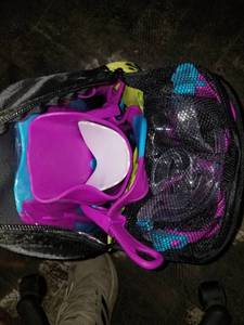 lot 1489 image: U.s. Divers Kids Dorado Mask, Proflex Fins, & Sea Breeze Snorkel Set, Fun Purple