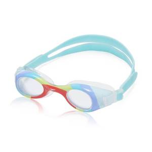 lot 1771 image: Speedo CB kids Glide Print Goggles - RainbowClear