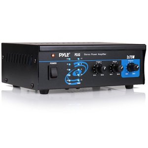 lot 1780 image: PYLE PCA3 - Stereo Power Speaker Amplifier - Compact Audio Control Amp System, RCA Input, 150-Watt MAX