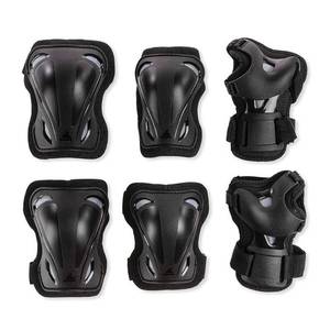 lot 1792 image: Rollerblade Protective Skate Gear w Wristguards, Knee Pads, & Elbow Pads, Large
