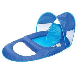 lot 1797 image: Swim Ways - Recliner Pool Lounge Chair w Sun Canopy - Blue