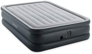 lot 1829 image: Intex Queen Dura-Beam Standard Series 20 Inch Thick Lightweight Inflatable Bed Air Mattress