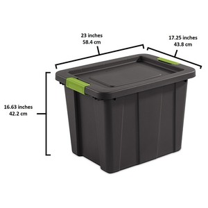lot 1830 image: Sterilite - Plastic Storage Tote Container & Lid