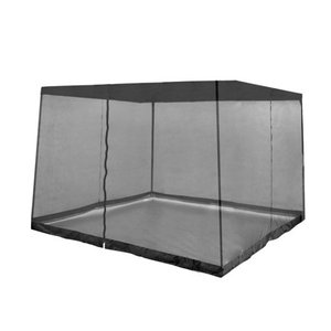 lot 1841 image: Z-Shade Bug Screen Instant Outdoor Gazebo Screenroom Only, Black