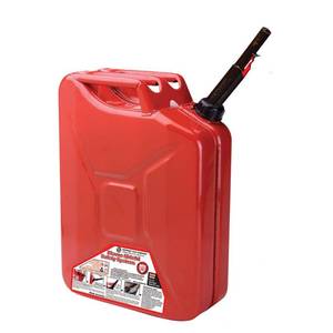 lot 1845 image: FLAME SHIELD 5810 Gas Can,5 gal.,Self,Red,Steel,18-14 H