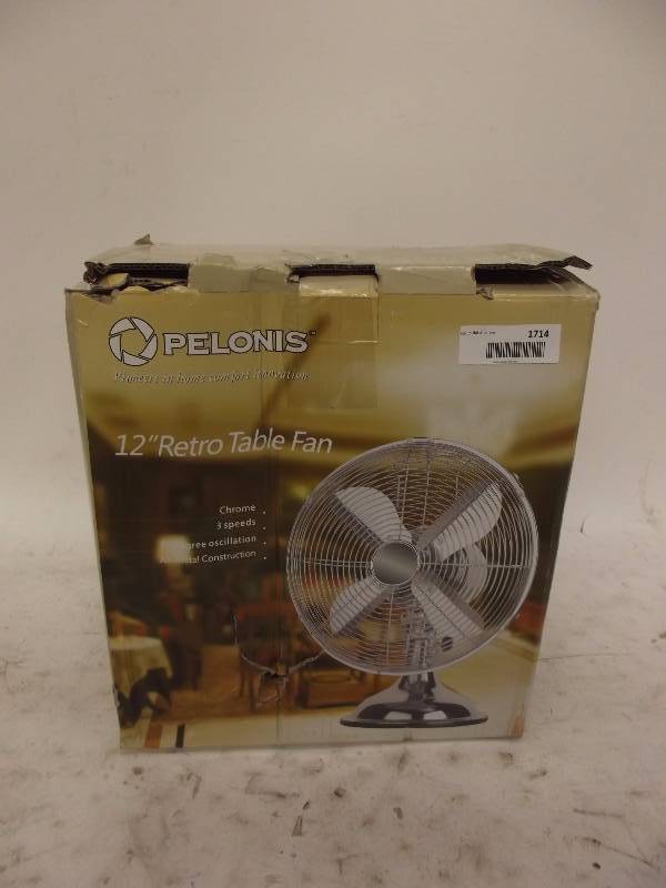 lot 1714 image: NEWPELONIS 12 Retro Table Fan