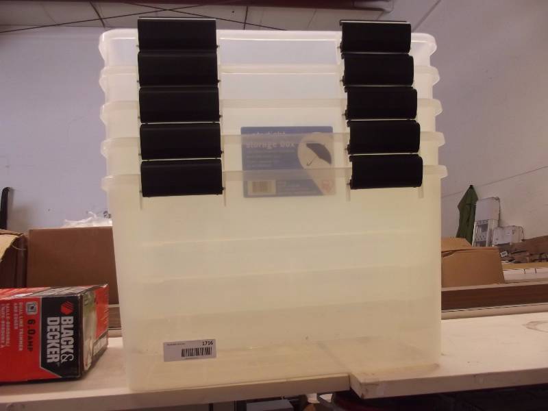 lot 1716 image: Storage Boxes