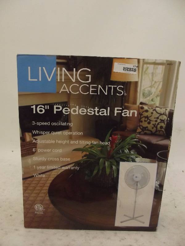 lot 1718 image: Living Accents 16 Pedestal Fan