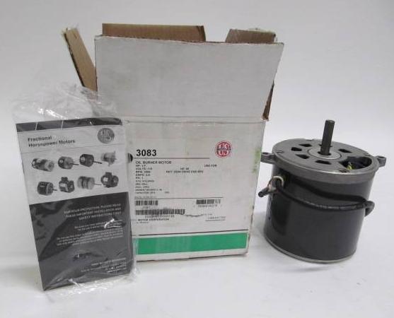 lot 1761 image: US MOTOR OIL BURNER MOTOR 3083 MODEL S55DWRNY-8168
