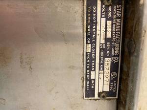 lot 258 image: Star Manufacturing Co. Griddle