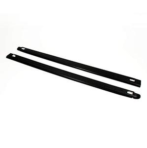 lot 7578 image: Wade 72-01114 Truck Bed Rail Caps Black Ribbed Finish with Stake Holes for 2007-2014 Chevrolet Silverado 1500 Crew Cab Extended Cab with 5.8ft bed (Set of 2)
