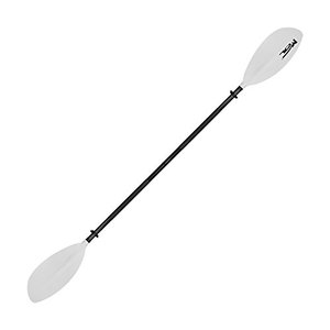 lot 7588 image: MSC Kayak Paddle,Color Available Black,Yellow,White,Olive,Blue 2-Piece (White, 95 inches)