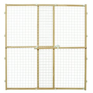 lot 7598 image: Midwest Wire Mesh Pet Safety Gate, 44 Inches Tall & Expands 29-50 Inches Wide