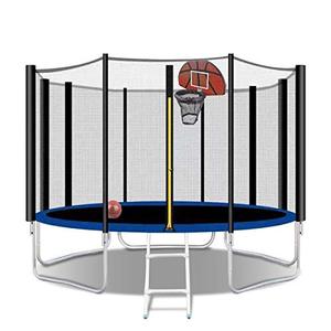 lot 7608 image: NOUVCOO 12FT Trampoline-  Appears To Be Frame and Jumping Surface-  NO HOOP or Safety Net- Unmanifested