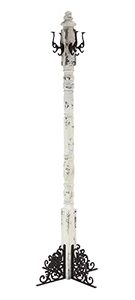 lot 7631 image: Deco 79 45865 Coat Rack, WhiteBlack