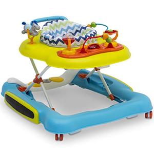 lot 7642 image: Delta Children 4-in-1 Discover & Play Musical Walker, BlueGreen