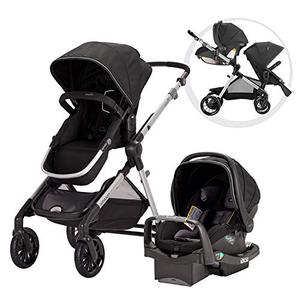 lot 7670 image: Evenflo Pivot Xpand Modular Travel System with SafeMax Infant Car Seat