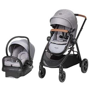 lot 7677 image: Maxi-Cosi Zelia Max 5-in-1 Modular Travel System, Nomad Grey, One Size