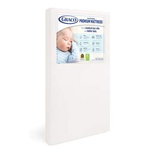 lot 7686 image: Graco Premium Foam Crib &amp Toddler Mattress - GREENGUARD Gold and CertiPUR-US Certified, 100% Machine Washable, Breathable, Water-Resistant Cover, Ideal Firmness for Infants
