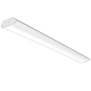 lot 7705 image: Damaged AS IS- Tycholite 8FT LED Shop Lights 110W LED Garage Light, 4000K, 12000lm, 8 Foot LED Linear Strip Fixture, Surface and Suspend Mounting, for Warehouse, Workbench, Workshop, Replace for Fluorescent Tube