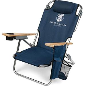 lot 7706 image: Outdoor Lightweight Folding Backpack Beach Chair