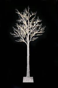 lot 7584 image: Jaymark Products Fake Tree, 7ft, Warm White Not Brown
