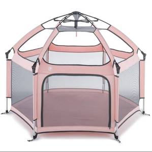 lot 7724 image: THE CALIFORNIA BEACH CO. SPRING PINK POP N GO Play Pen