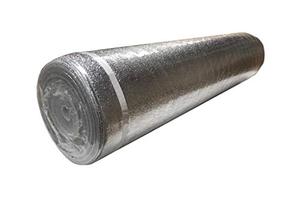 lot 7727 image: 400SQFT AMERIQUE Premium 3 mm Thick Flooring Underlayment Padding with Tape & Vapor Barrier 3 in 1 Heavy Duty Foam (400SF Total, 200SFRoll), 400 sq. ft., Silver Chrome (Pack of 2) - 1 Pack Open And Partially Used
