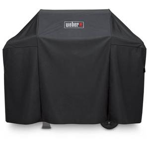 lot 7730 image: Weber - Spirit and Spirit II 3-Burner Gas Grill Cover - Black