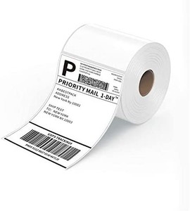lot 7731 image: Trohestar Thermal Direct 4x6 Shipping Label Compatible with Thermal Label Printer (Roll of 500 Labels x 1 Roll)