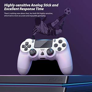 lot 7791 image: YCCTEAM Wireless Game Controller Compatible with PS-4 ConsoleiOS 13 Android 10 MACPC (White)