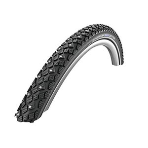 lot 7810 image: SCHWALBE Winter 700x40C Wire Clincher Kevlar Guard 50TPI 30-70PSI Tire, Black, 29 x 23