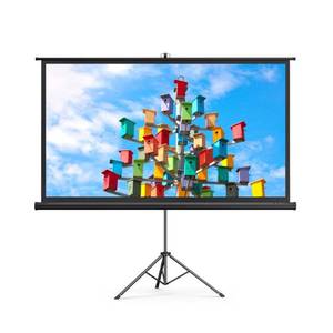 lot 8130 image: TaoTronics Projector Screen with Case & Stand, TT-HP020 Indoor & Outdoor Movie Screen 120 Diagonal 43