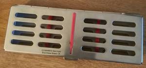 lot 2224 image: German Stainless Steel Dental Tray for 5 Instruments