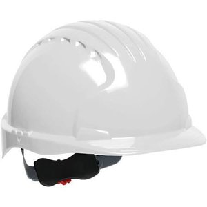 lot 2230 image: Evolution Deluxe 6151 280-EV6151-10 Standard Brim Hard Hat with HDPE Shell, 6-Point Polyester Suspension and Wheel Ratchet Adjustment