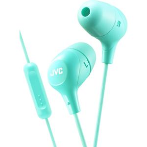 lot 2233 image: JVC HAFX38MG Marshmallow Inner-Ear Headphones with Microphone (Green)