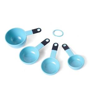 lot 2257 image: KitchenAid Measuring Cups Aqua Sky
