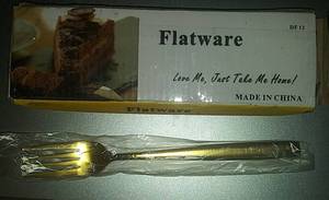 lot 2259 image: Berglander Gold Dinner Forks Set of 12