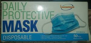 lot 2265 image: Box of 50 Disposable Masks
