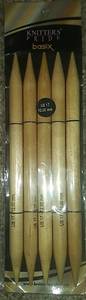 lot 2273 image: Knitters Pride Wooden Knitting Needles US 17 12.00mm