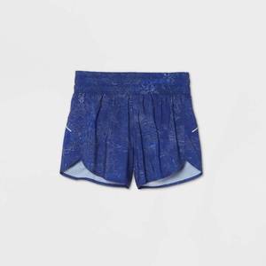 lot 20026 image: Womens Spacedye Mid-Rise Run Shorts 3. - All in Motion Blue XXL